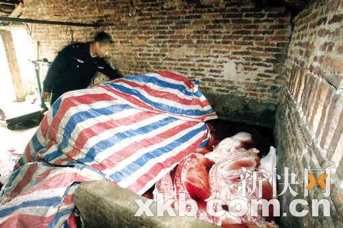 團(tuán)伙日產(chǎn)數(shù)千斤病死豬肉疑用劇毒農(nóng)藥處理臭肉