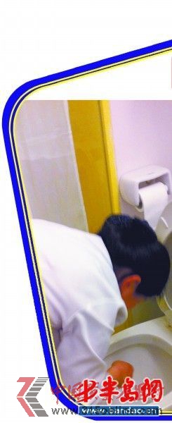 如家快捷酒店被曝光臟毛巾擦完馬桶再擦茶杯(圖片來源:城市信報)